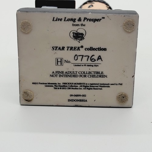 Figura Live Long And Prosper Precious Moments Star Trek Mr. Spock 2012 rara - Imagen 13 de 18