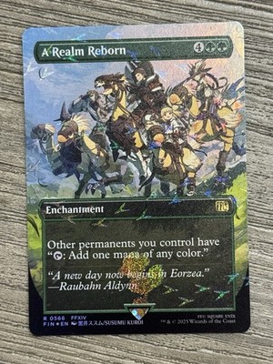 A Realm Reborn (Borderless) (Chocobo Track Foil) Final Fantasy MTG