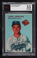 1954 Wilson Franks Carl Erskine BVG 5.5 0q3