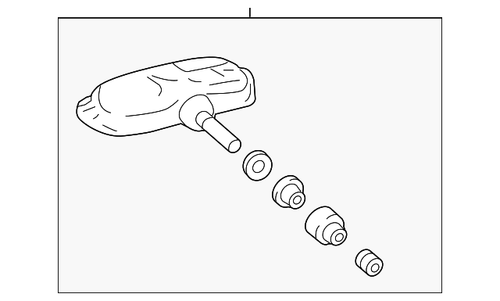 Genuine Toyota Tire Pressure Monitoring System Sensor 42607-06030 - Picture 1 of 2