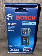 Bosch Blaze 100ft Indoor Red Laser Distance Measurer W/Backlit Display GLM100-23