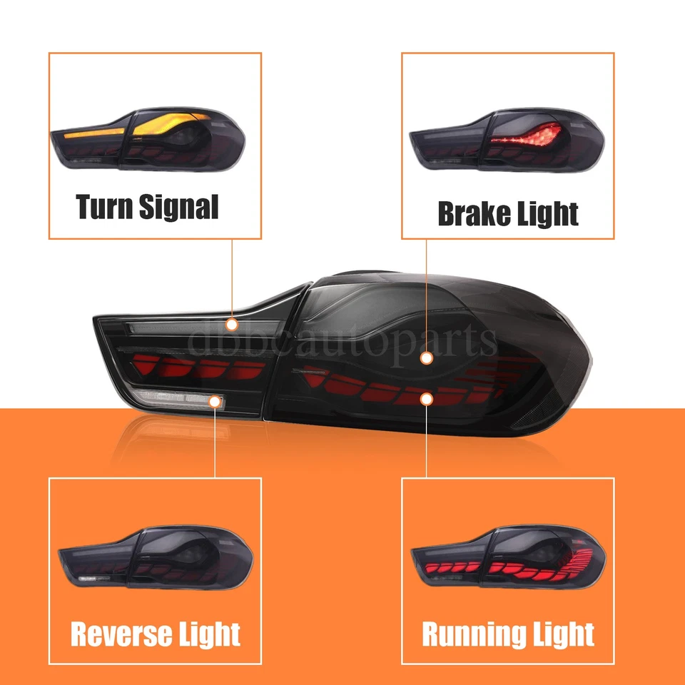 Luces traseras LED de animación para BMW M4 F82 F83 F32 F36 cupé/convertible 2014-2020 Foto 3 de 4