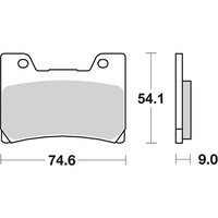 Set BeläGe Bremse Sbs 645DCC Yamaha 600 Fzr 90/ 91