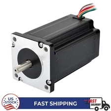 Dual Shaft Nema 24 Stepper Motor 4Nm(566 oz.in) 3A 8-wire 8mm Shaft CNC Router