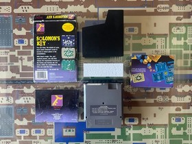 NES Nintendo Solomon's Key CIB sello redondo completo con p&oacute;ster manual probado Tecmo