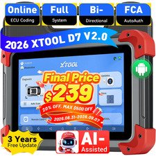XTOOL USED D7 Auto All System Diagnostic Bidi...