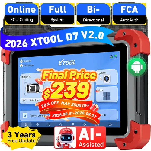 XTOOL USED D7 Auto All System Diagnostic Bidirectional Key Programming Scanner