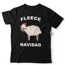 Fleece Navidad Christmas T Shirt Unisex & Kids Funny Sheep Festive Xmas Meme