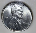1943 Lincoln Cent NGC MS 67