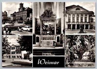 AK Weimar Mehrbildkarte 