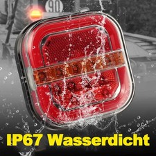 2 LED Rückleuchten 12&24V Rücklicht LKW Anhänger Leuchte Blinklicht 4 Funktionen