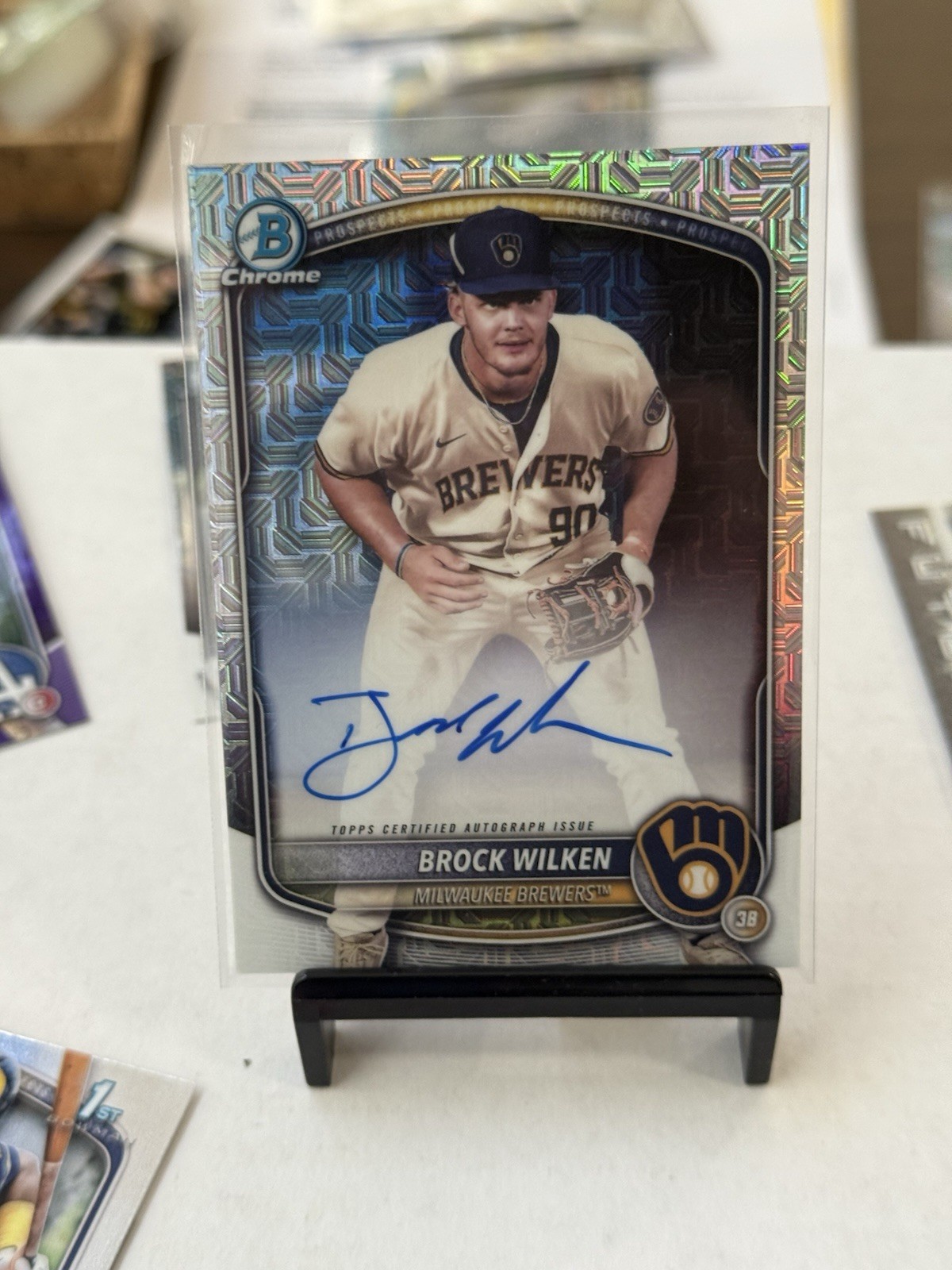 2025 Bowman Mega Box Brock Wilken Prospect Mojo Auto - Brewers
