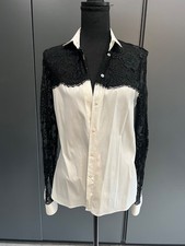 T-shirt Red Valentino - Dentelle & Coton Noir - Taille S/36 - Neuf Avec étiquettes