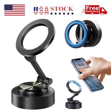 360 Vacuum Strong Magnetic Car Phone Holder Suction Cup Stand Foldable Car Mount