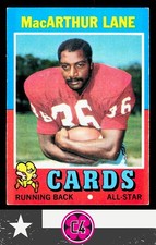 MacArthur Lane 1971 Topps RC #135 St. Louis Cardinals