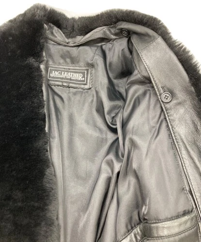 JAC LEATHER Ram Leather Jacket Men's Size LL Black image 3