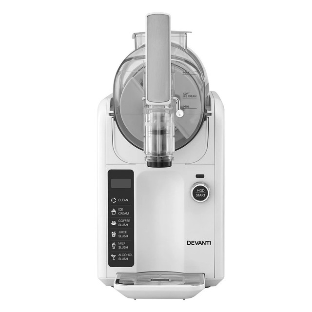 Devanti Slushie Machine Ice Cream Maker 2L White