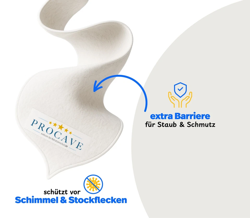 PROCAVE® 9009 Filzschoner Lattenrost - Matratzenschutz - Made in Germany - Bild 3 von 4