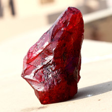 Uncut Rough Huge Size 555 Carat Natural Ruby Red CERTIFIED Loose Gemstone