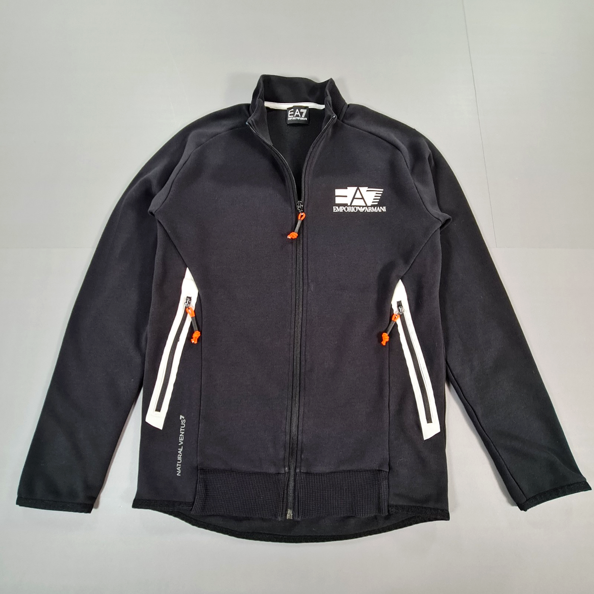 Emporio Armani EA7 Mens Tracksuit Jacket Black XS Natural Ventus 7