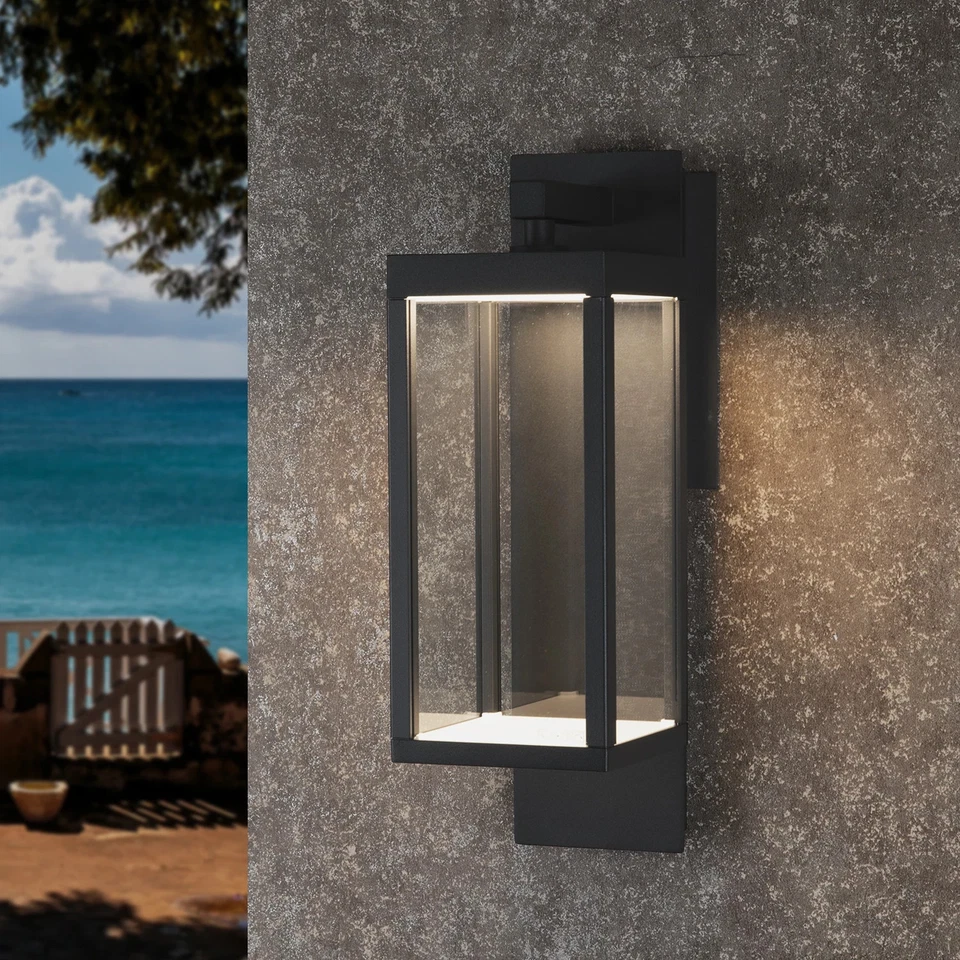 Aplique de pared exterior linterna sensor de anochecer a amanecer 13W 800Lm Foto 3 de 4