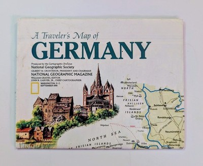 National Geographic Map Insert: Traveler's Map Of Germany, September 1991