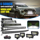 7"14"20"26"32"42"50" LED Light Bar Combo Driving For Toyota 4Runner Tacoma RAV4