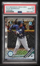 2019 Bowman Chrome Prospects Mega Box Mojo Refractor Julio Rodriguez PSA 10 1q7