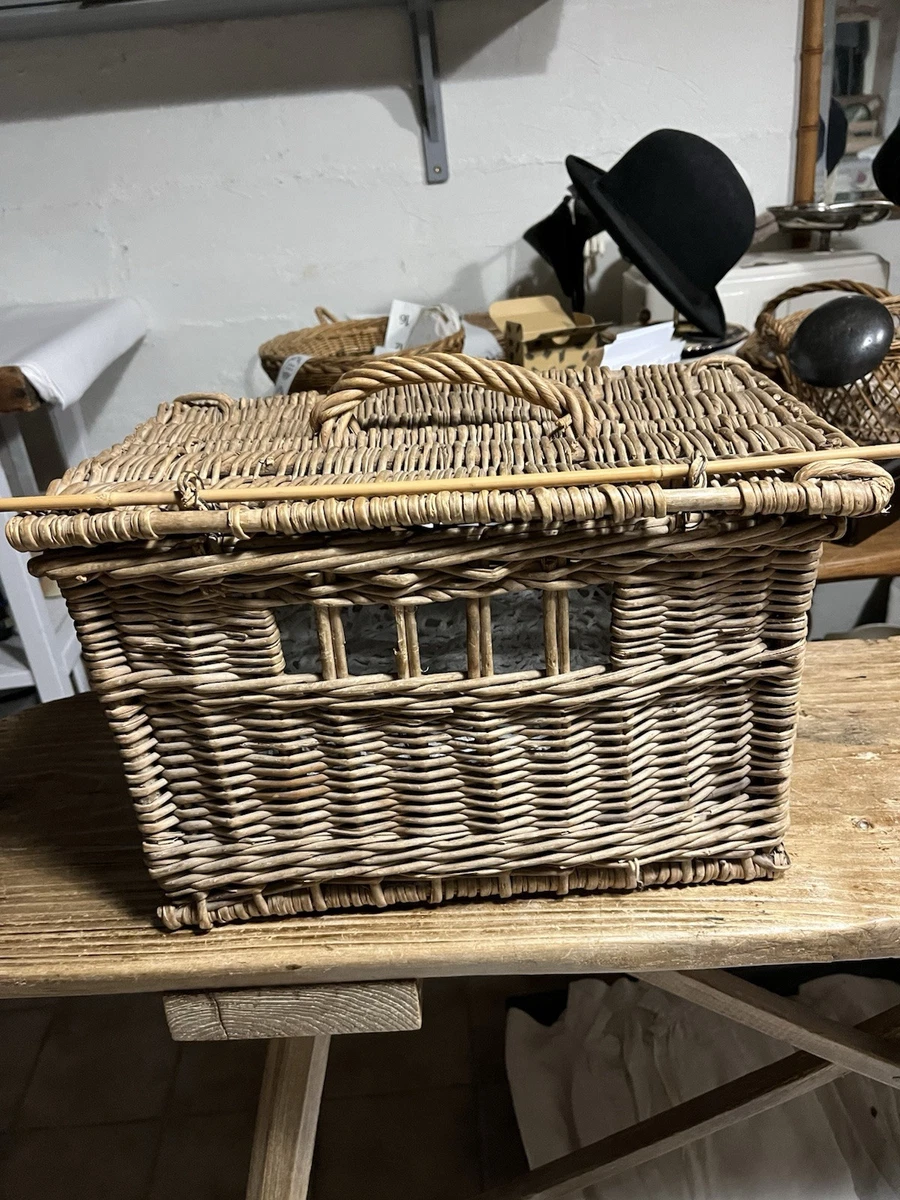 Malle en osier vintage - Factory Vintage