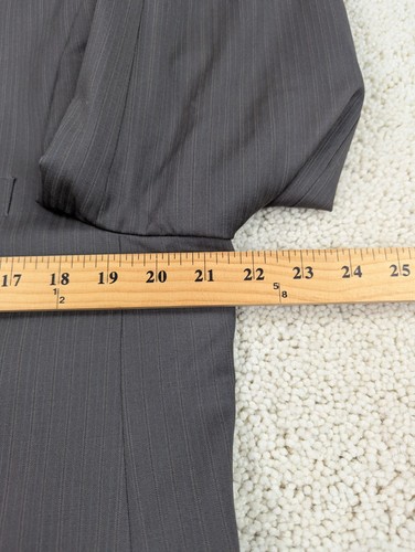 Traje Pronto Uomo Para Hombres 40S 37x26 Tostado Rayas Lana 2 Piezas Chaqueta Pantalones Cortos - Imagen 3 de 24