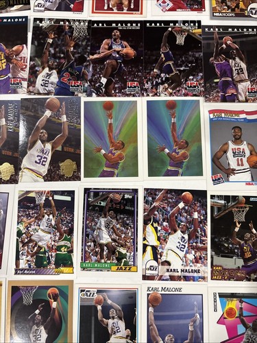 Lot (88) Karl Malone Basketball Cards Base Insert Parallel Prizm Utah Jazz - Picture 8 of 16