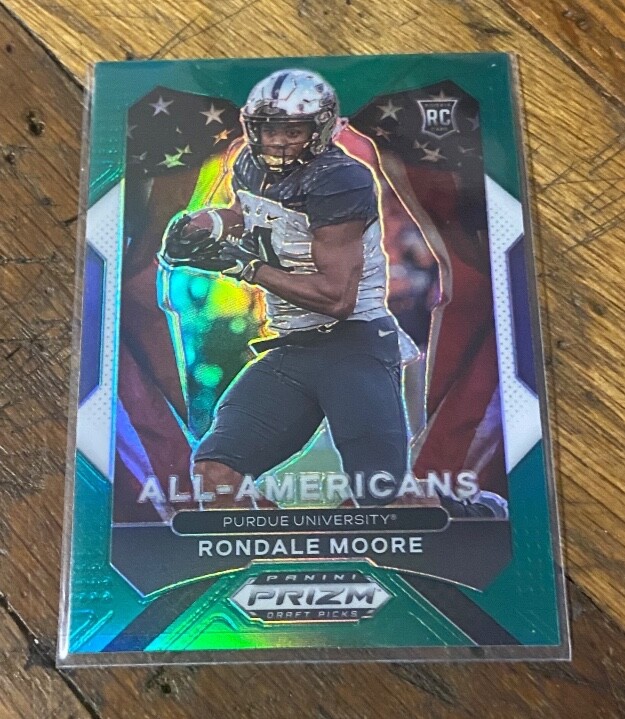 2021 Panini Prizm Draft Picks Rondale Moore All-American Rookie Green Prizm