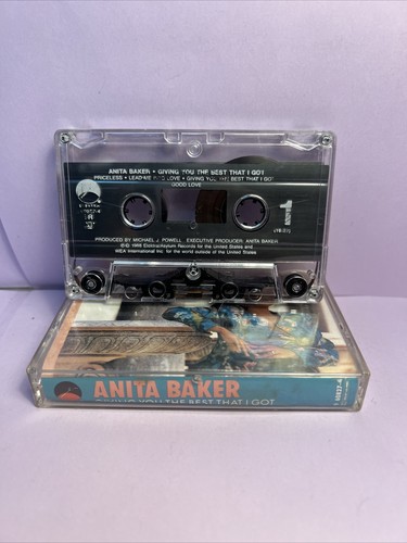 ANITA BAKER GIVING YOU THE BEST THAT I GOT CASSETTE 1988 First Edition VG - Picture 1 of 4