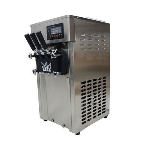 3-Head Commercial Soft Ice Cream Mahcine 110V 2Tank Hardness Adjust Large Output - Picture 21 of 21