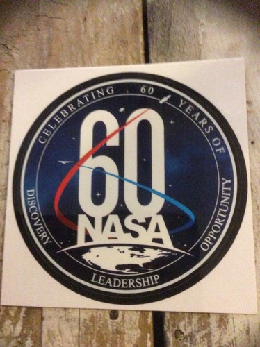 NASA Celebrating 60 Years Of Opportunity Leadership Discovery Decal - Picture 3 of 4