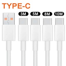 3m/5m/8m/10m Super Long USB Type C Charging Cable Fast Charger