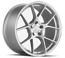 18x9.5 Aodhan  Flow Forged AH-11 5x120 +35 Machined Silver Rims (Set of 4)