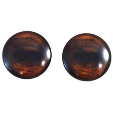Pair Brown Horse Realistic Glass Eyes Jewelry Doll Taxidermy Flatback Cabochons