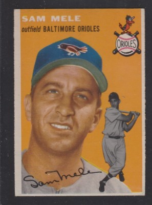 1954 TOPPS BASEBALL # 240 SAM MELE INV 7947 | eBay