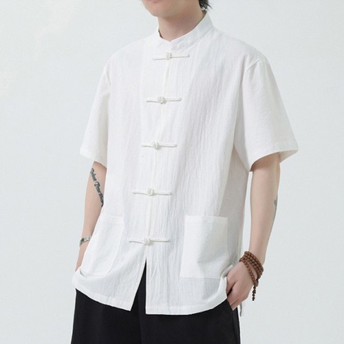 Elegant Men's Traditional Chinese Kung Fu Coat Tang Suit Jacket Shirt Blouse - Picture 8 of 42