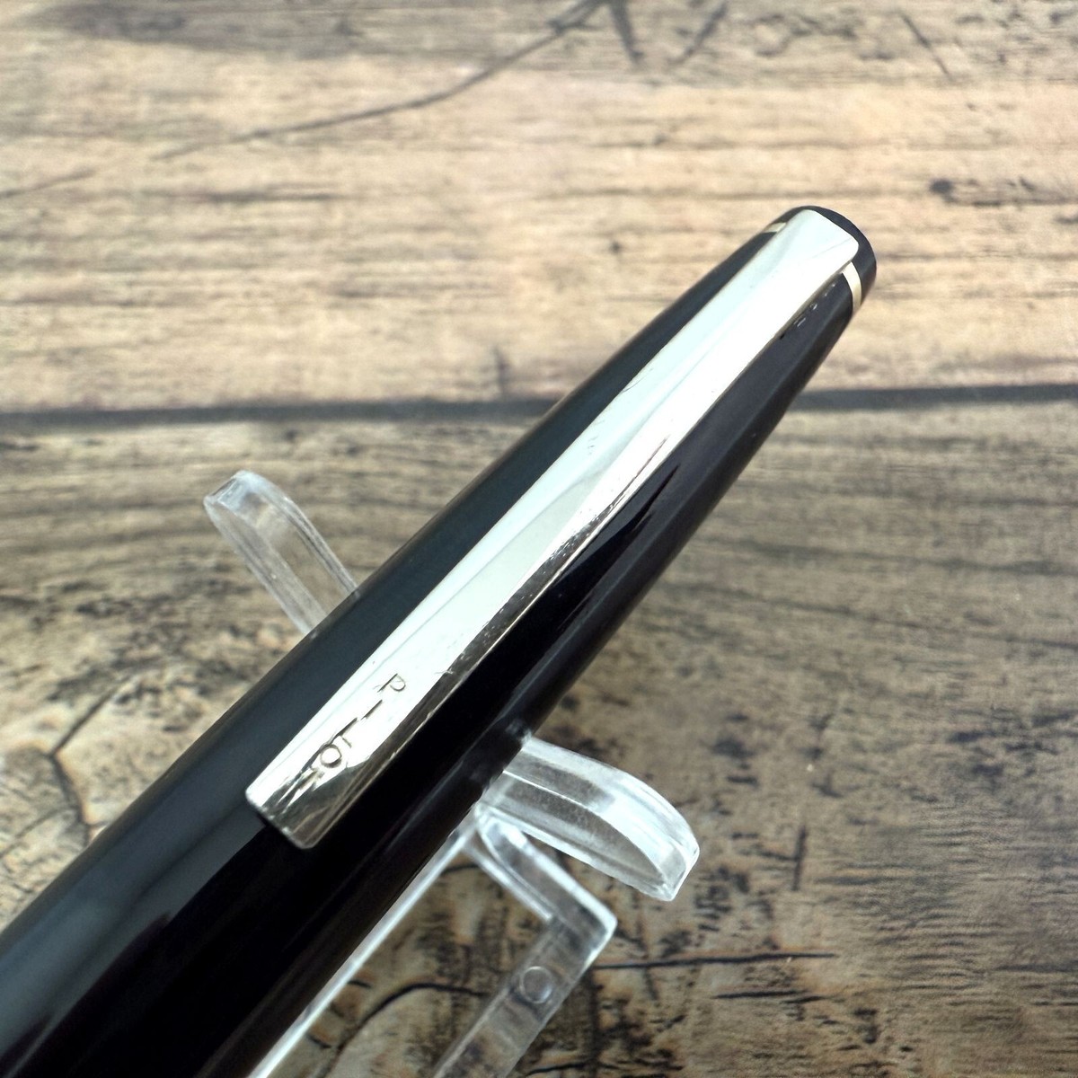 筆記具 PILOT 18K 750 Pilot Elite Short Black Fountain Pen 18K-750 EF Nib Vintage Rare