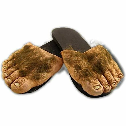 Billy Bob s Big Old Hairy Feet Costume Novelty Slippers Large eBay
