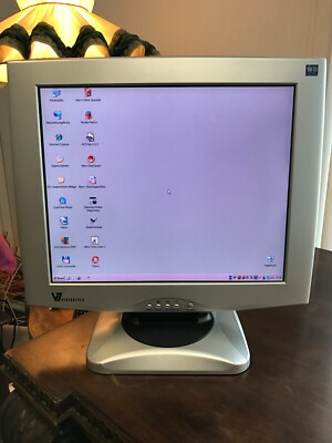 Monitor PC VIDEOSEVEN 19 Zoll Büro Kinderzimmer Hobby Werkstatt Computer Tablet
