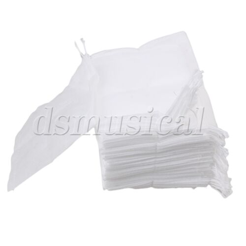 A Pack of White Filter Paper Bag for Tea Spice Disposable Lightweight - Afbeelding 1 van 6