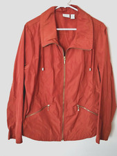 Chico  s Zenergy Brick Full Zip Jacket Lightweight Travel Casual Women  s Sz 3 XL