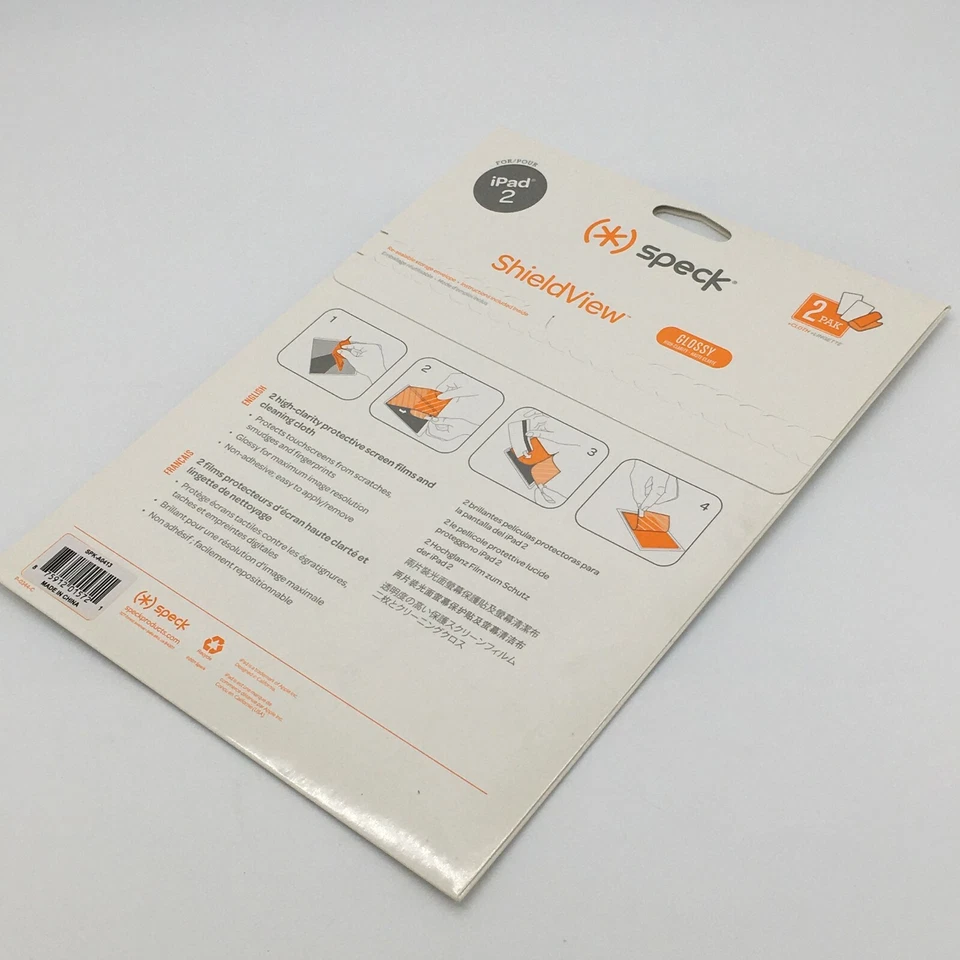 Speck Products ShieldView Screen Protector for iPad 2 - Glossy (SPK-A0413) NEW! - Image 4 of 4