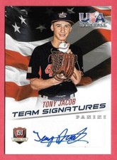 2015 Tony Jacob Panini USA Baseball Rookie Auto 065/299
