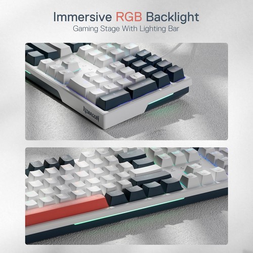 K668 RGB Gaming Keyboard 104 Keys + Extra 4 Hotkeys Wired Mechanical Keyboard... - Picture 3 of 8