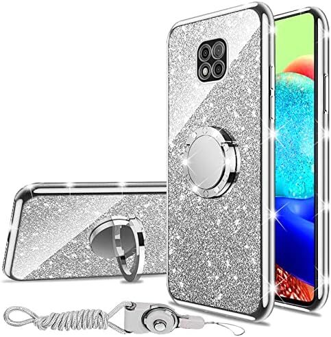 for Moto G Power 2021 Case, Glitter Luxury Sparkles Soft TPU Silicone Slim Cute