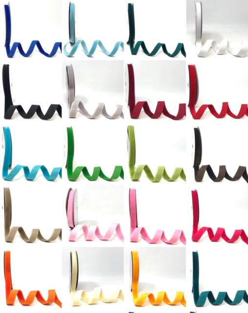 Bertie's Bows Velvet - 3.5mm 10mm 15mm & 20mm wide - Sold by the metre Bertie's Bows Velvet - 3.5mm 10mm 15mm & 20mm wide - Sold by the metre